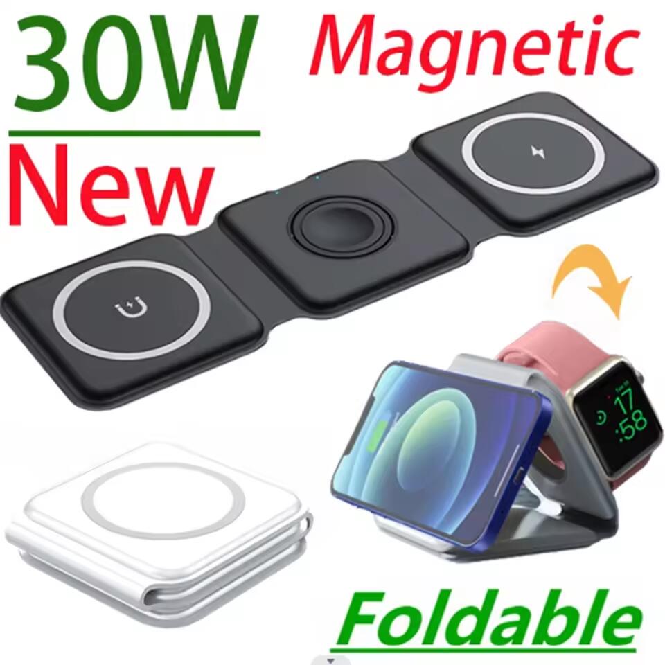 Wireless Charger Watch - Cargador inalámbrico magnético portátil 3 en