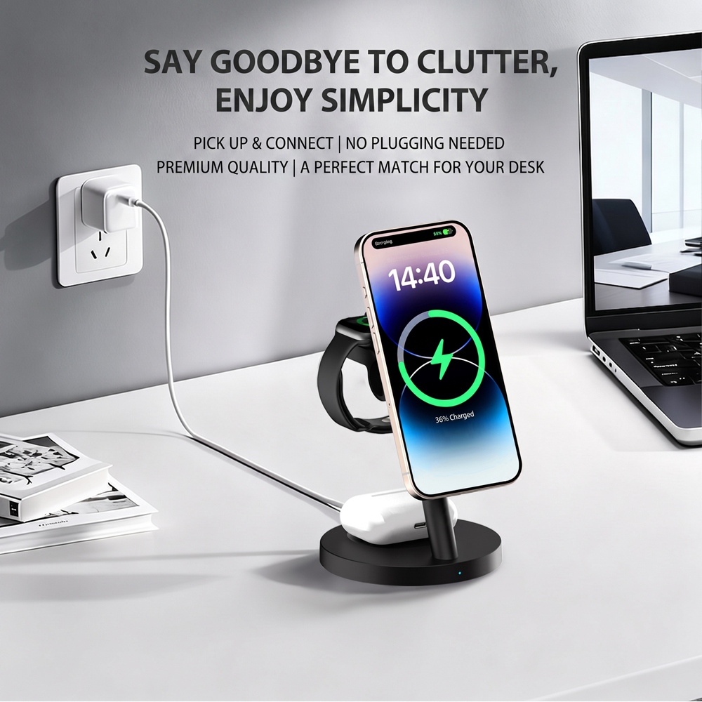 Estación de carga inalámbrica  - Wireless Charger Watch reseña y precio