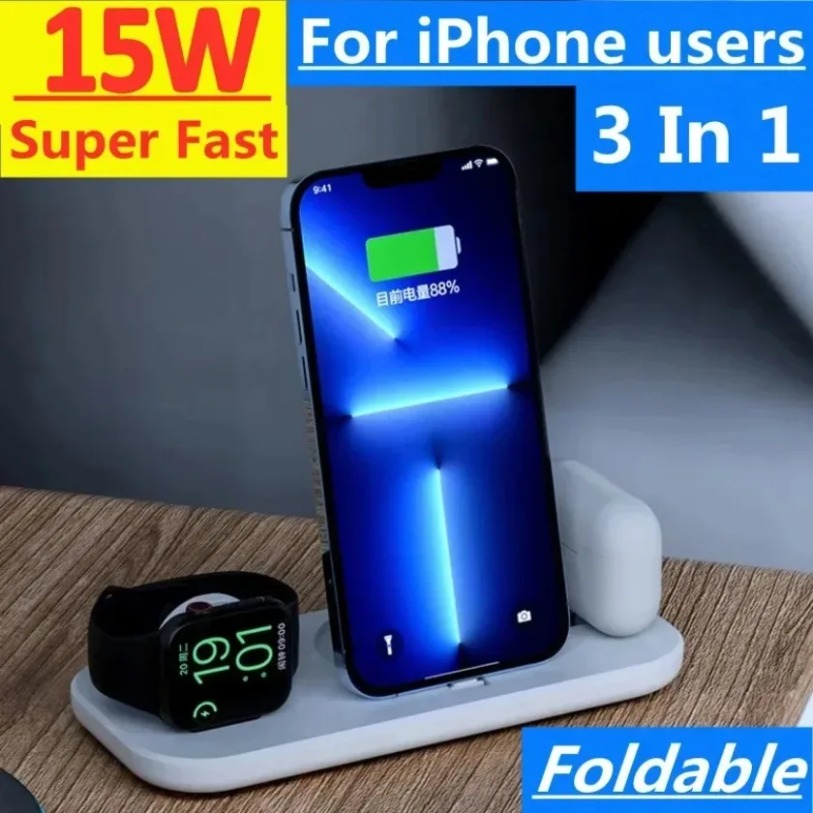 Base de Carga Inalámbrica 3 en - Smartwatch X12 reseña y precio