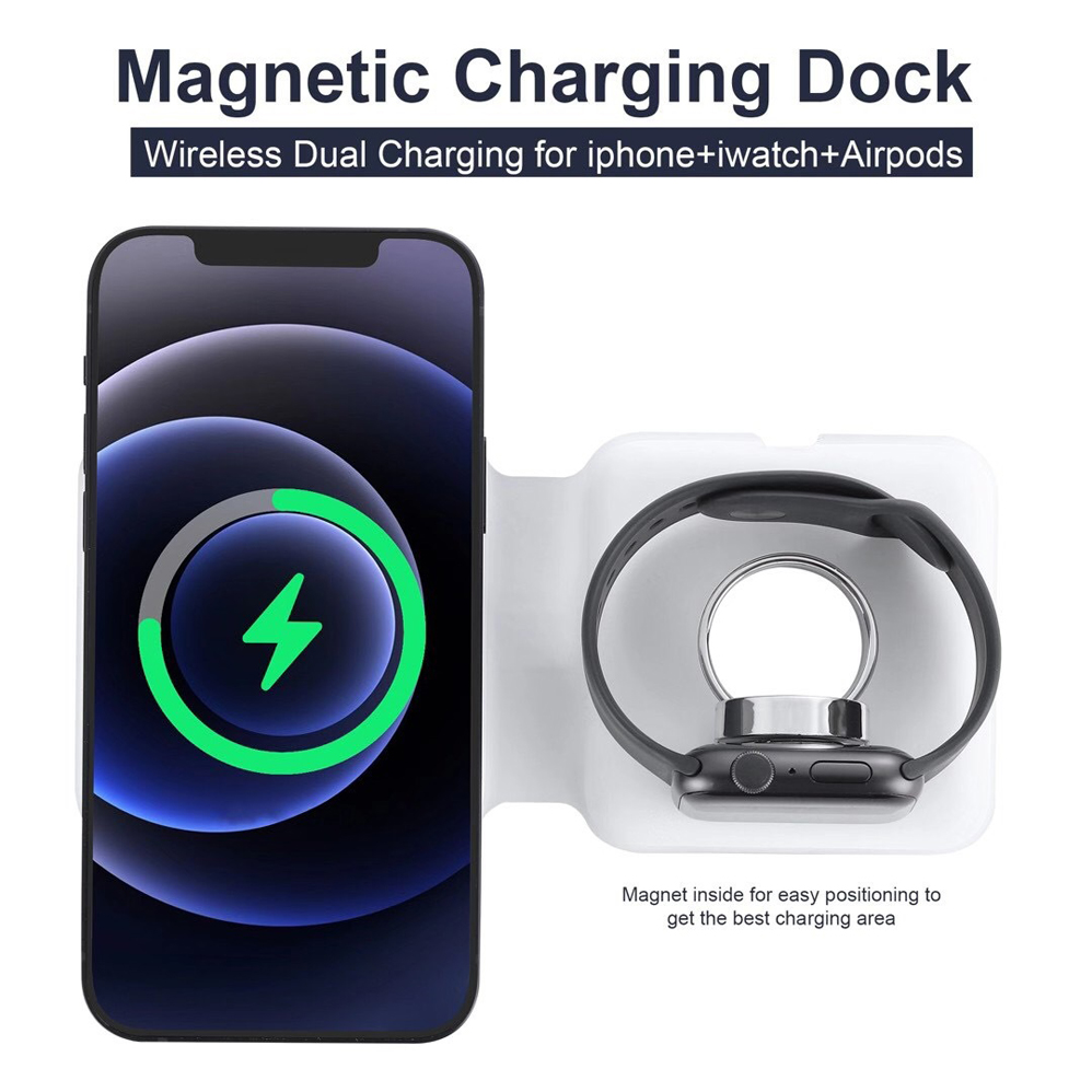 Magsafe Duo Base de carga inal - Smartwatch X12 reseña y precio