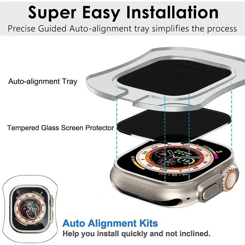 Vidrio templado para Apple Wat - Watch Face Protector reseña y precio