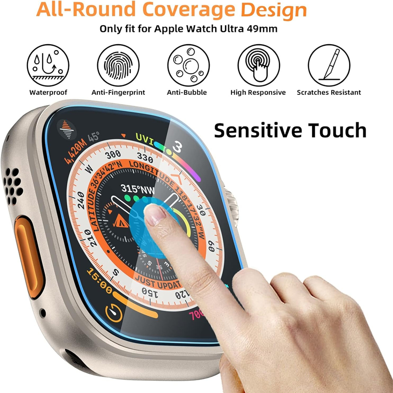Vidrio templado para Apple Wat - Watch Face Protector reseña y precio