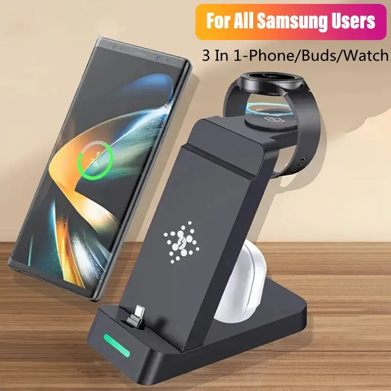 Estación de carga 3 en 1 para  - Wireless Charger Watch reseña y precio