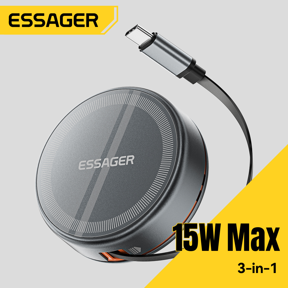 Essager 15W 3 en 1 cargador in - Smartwatch Ac reseña y precio