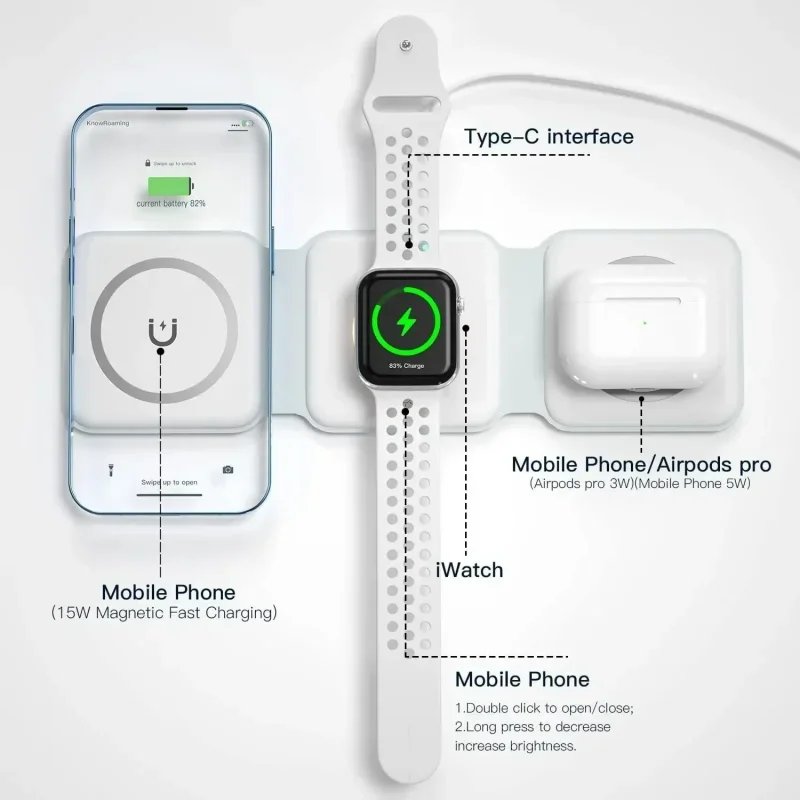 Cargador inalámbrico magnético - Wireless Charger Watch reseña y precio